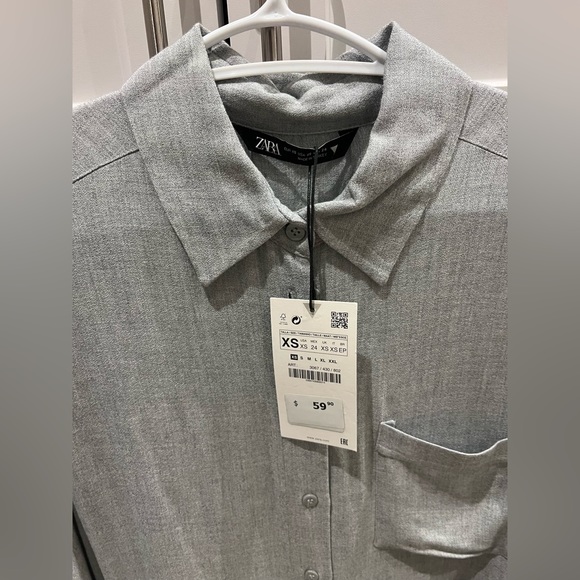 Zara long asymmetric shirt / dress - Picture 8 of 8